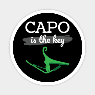 Capo is the Key Green Capo Dark Theme Magnet